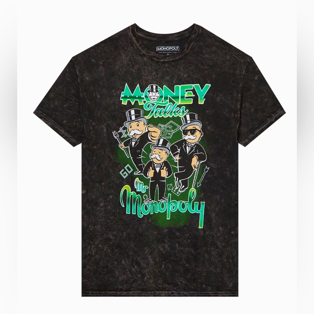Mr. Monopoly “Money Talks” Graphic Tee- New
